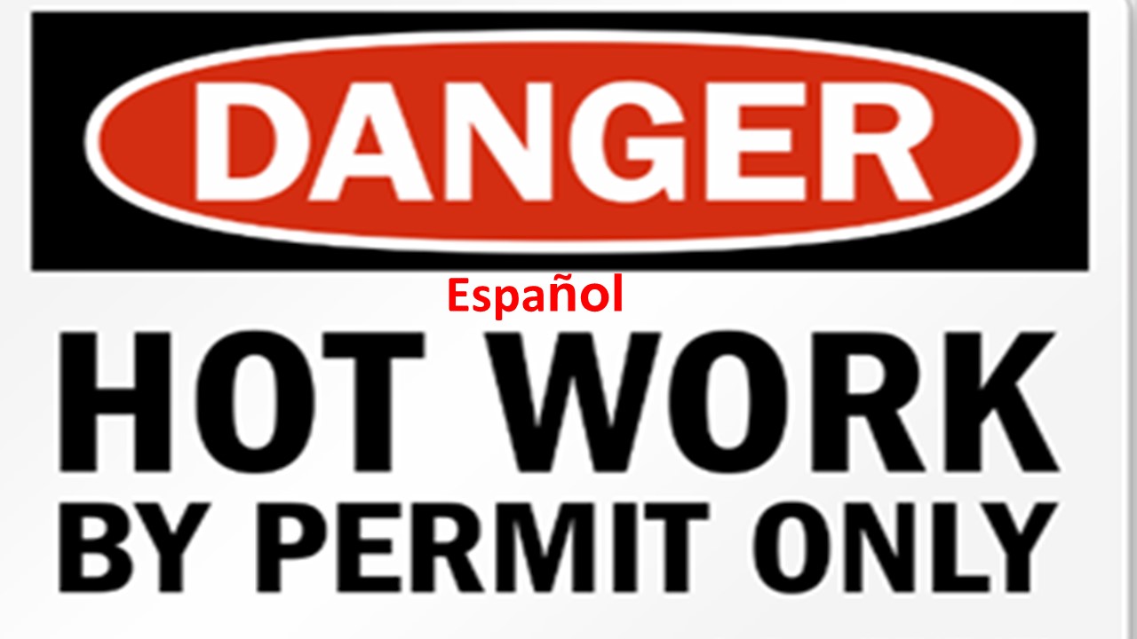Hot Work Permit – Spanish 2024 with questions